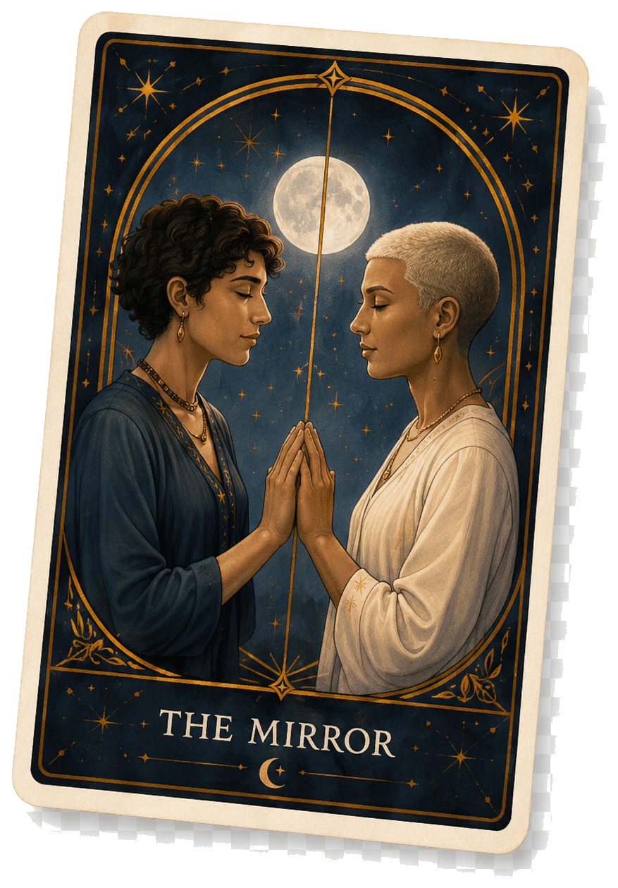 The Mirror tarot card illustration