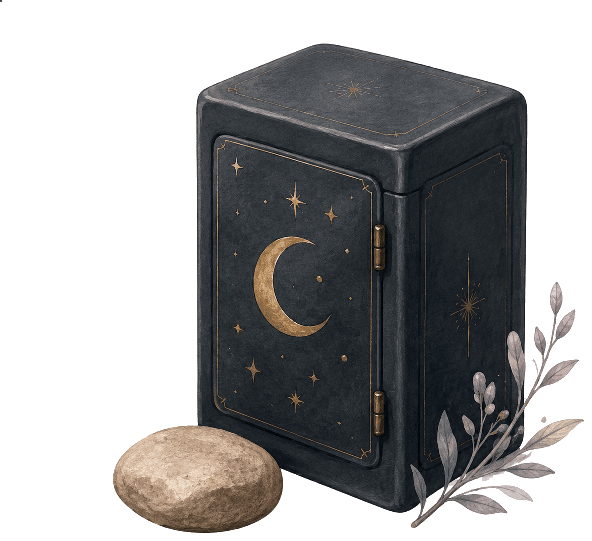 A locked journal vault box